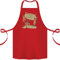 Music I am Your Grandfather DJ Stream Vinyl Cotton Apron 100% Organic Red