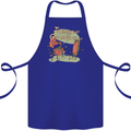 Music I am Your Grandfather DJ Stream Vinyl Cotton Apron 100% Organic Royal Blue