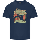 Music I am Your Grandfather DJ Stream Vinyl Kids T-Shirt Childrens Navy Blue