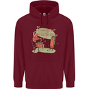 Music I am Your Grandfather DJ Stream Vinyl Mens 80% Cotton Hoodie Maroon