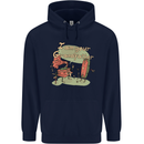 Music I am Your Grandfather DJ Stream Vinyl Mens 80% Cotton Hoodie Navy Blue