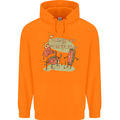Music I am Your Grandfather DJ Stream Vinyl Mens 80% Cotton Hoodie Orange