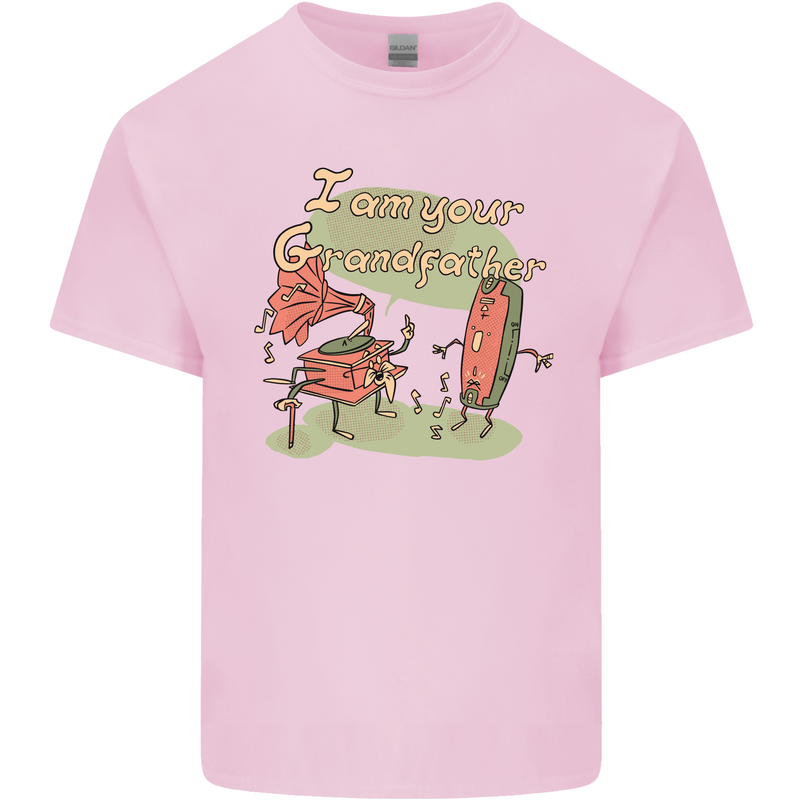 Music I am Your Grandfather DJ Stream Vinyl Mens Cotton T-Shirt Tee Top Light Pink