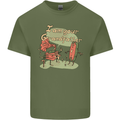 Music I am Your Grandfather DJ Stream Vinyl Mens Cotton T-Shirt Tee Top Military Green