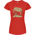 Music I am Your Grandfather DJ Stream Vinyl Womens Petite Cut T-Shirt Red