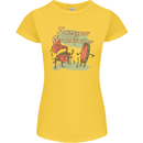 Music I am Your Grandfather DJ Stream Vinyl Womens Petite Cut T-Shirt Yellow