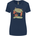 Music I am Your Grandfather DJ Stream Vinyl Womens Wider Cut T-Shirt Navy Blue
