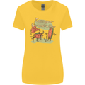 Music I am Your Grandfather DJ Stream Vinyl Womens Wider Cut T-Shirt Yellow