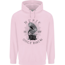 Music Is My Only Drug Funny DJ Vinyl Decks Childrens Kids Hoodie Light Pink