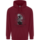 Music Is My Only Drug Funny DJ Vinyl Decks Childrens Kids Hoodie Maroon
