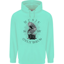 Music Is My Only Drug Funny DJ Vinyl Decks Childrens Kids Hoodie Peppermint