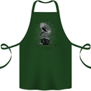 Music Is My Only Drug Funny DJ Vinyl Decks Cotton Apron 100% Organic Forest Green