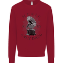 Music Is My Only Drug Funny DJ Vinyl Decks Kids Sweatshirt Jumper Red