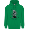 Music Is My Only Drug Funny DJ Vinyl Decks Mens 80% Cotton Hoodie Irish Green