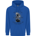 Music Is My Only Drug Funny DJ Vinyl Decks Mens 80% Cotton Hoodie Royal Blue
