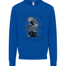 Music Is My Only Drug Funny DJ Vinyl Decks Mens Sweatshirt Jumper Royal Blue