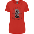 Music Is My Only Drug Funny DJ Vinyl Decks Womens Wider Cut T-Shirt Red