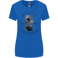 Music Is My Only Drug Funny DJ Vinyl Decks Womens Wider Cut T-Shirt Royal Blue