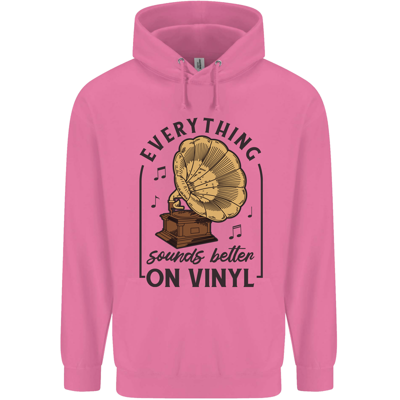 Music Sounds Better on Vinyl Records DJ Childrens Kids Hoodie Azalea