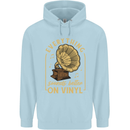 Music Sounds Better on Vinyl Records LP DJ Childrens Kids Hoodie Light Blue