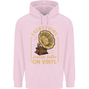 Music Sounds Better on Vinyl Records LP DJ Childrens Kids Hoodie Light Pink