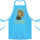 Music Sounds Better on Vinyl Records LP DJ Cotton Apron 100% Organic Turquoise
