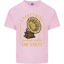 Music Sounds Better on Vinyl Records LP DJ Kids T-Shirt Childrens Light Pink