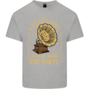 Music Sounds Better on Vinyl Records LP DJ Kids T-Shirt Childrens Sports Grey