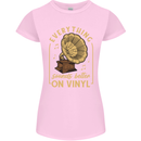 Music Sounds Better on Vinyl Records LP DJ Womens Petite Cut T-Shirt Light Pink