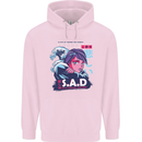 Music Vaporwave Anime Girl Emo SAD Childrens Kids Hoodie Light Pink