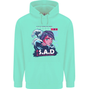 Music Vaporwave Anime Girl Emo SAD Childrens Kids Hoodie Peppermint