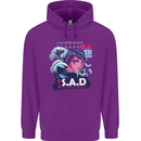 Music Vaporwave Anime Girl Emo SAD Childrens Kids Hoodie Purple