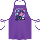 Music Vaporwave Anime Girl Emo SAD Cotton Apron 100% Organic Purple