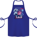 Music Vaporwave Anime Girl Emo SAD Cotton Apron 100% Organic Royal Blue