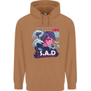 Music Vaporwave Anime Girl Emo SAD Mens 80% Cotton Hoodie Caramel Latte