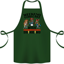 Music Weekend Forecast Alcohol Beer Cotton Apron 100% Organic Forest Green
