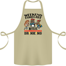 Music Weekend Forecast Alcohol Beer Cotton Apron 100% Organic Khaki