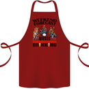 Music Weekend Forecast Alcohol Beer Cotton Apron 100% Organic Maroon