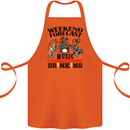 Music Weekend Forecast Alcohol Beer Cotton Apron 100% Organic Orange