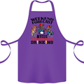 Music Weekend Forecast Alcohol Beer Cotton Apron 100% Organic Purple