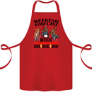 Music Weekend Forecast Alcohol Beer Cotton Apron 100% Organic Red