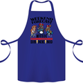 Music Weekend Forecast Alcohol Beer Cotton Apron 100% Organic Royal Blue