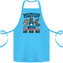 Music Weekend Forecast Alcohol Beer Cotton Apron 100% Organic Turquoise