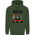 Music Weekend Forecast Alcohol Beer Mens 80% Cotton Hoodie Forest Green