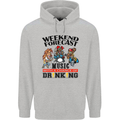 Music Weekend Forecast Alcohol Beer Mens 80% Cotton Hoodie Sports Grey