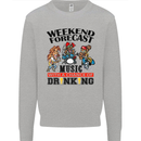 Music Weekend Forecast Alcohol Beer Mens Sweatshirt Jumper Sports Grey
