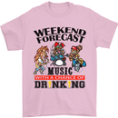 Music Weekend Forecast Alcohol Beer Mens T-Shirt Cotton Gildan Light Pink