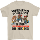 Music Weekend Forecast Alcohol Beer Mens T-Shirt Cotton Gildan Sand