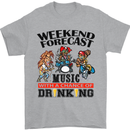 Music Weekend Forecast Alcohol Beer Mens T-Shirt Cotton Gildan Sports Grey