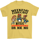 Music Weekend Forecast Alcohol Beer Mens T-Shirt Cotton Gildan Yellow